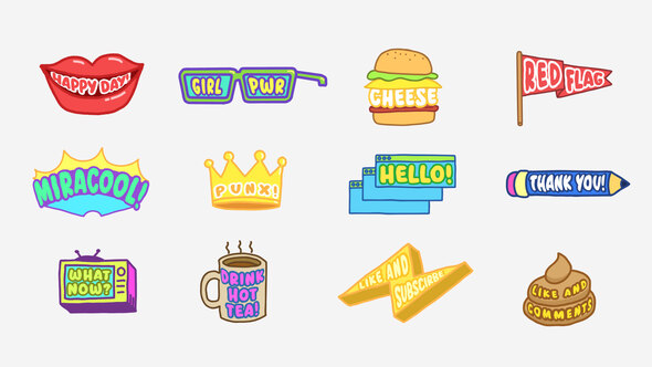 Photo of Cartoon Titles – Videohive 60089483