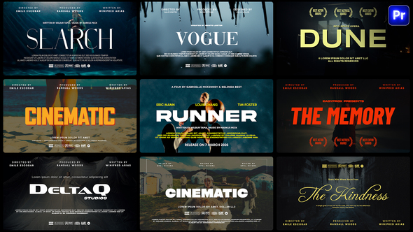 Photo of Cinematic Titles – Videohive 60316594