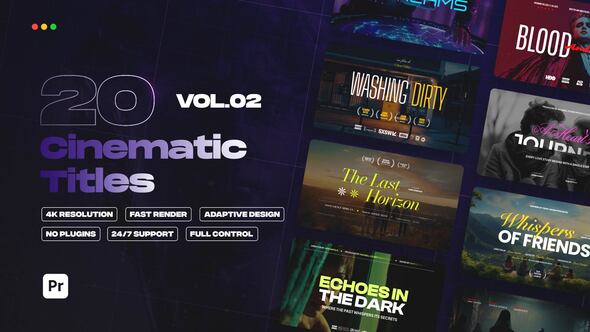 Photo of Cinematic Titles vol.02 | Premiere Pro – Videohive 60317877