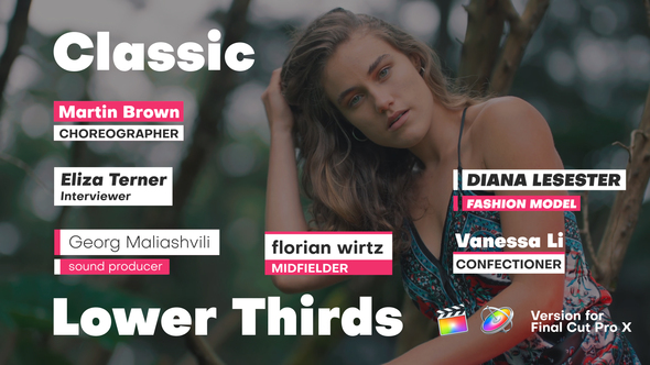 Photo of Classic Lower Thirds | FCPX – Videohive 60531227