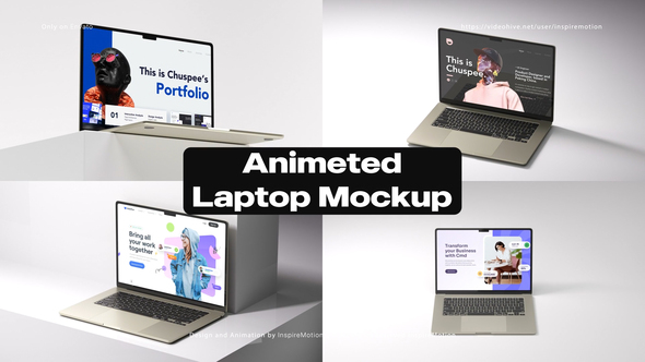 Photo of Clean Animated Laptop Mockup – Videohive 60454143