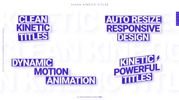 Photo of Clean Kinetic Titles (MoGRT) – Videohive 60246260