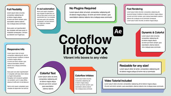 Photo of ColorFlow Infobox – Dynamic Text Boxes & Lower Thirds – Videohive 60172160