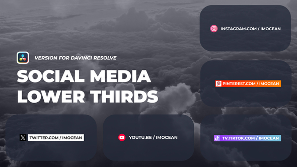 Photo of Colorful Social Media Lower Thirds | DaVinci Resolve – Videohive 60045026