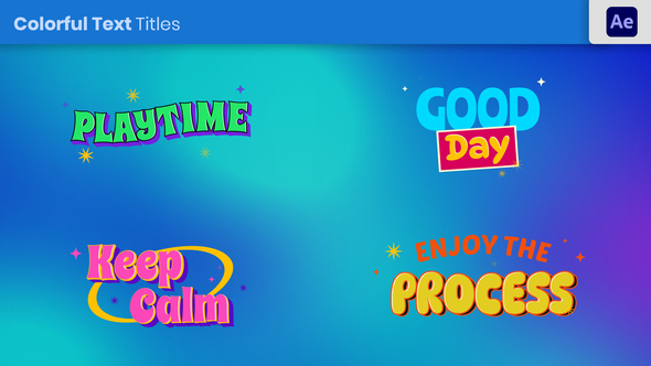 Photo of Colorful Text Titles – Videohive 57766512