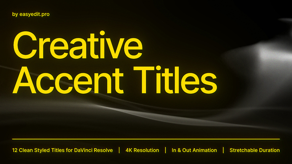 Photo of Creative Accent Titles | DR – Videohive 60428844
