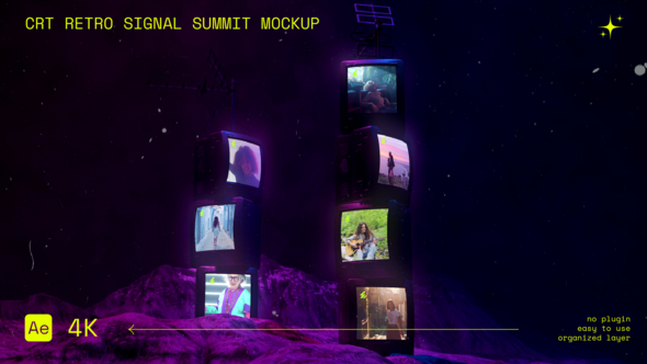 Photo of CRT Retro Signal Summit Mockup – Videohive 60335683