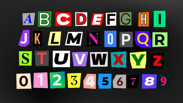 Photo of Cut Out Letters Collage – Videohive 60078140
