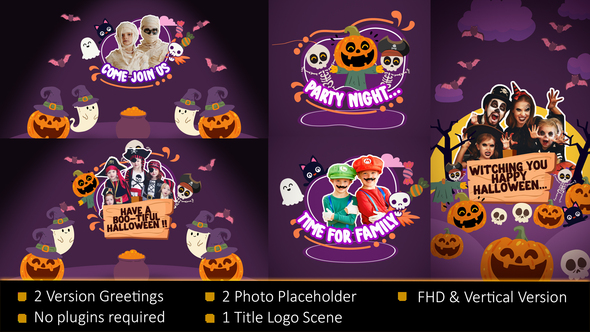 Photo of Cute Halloween Greetings – Videohive 60071533