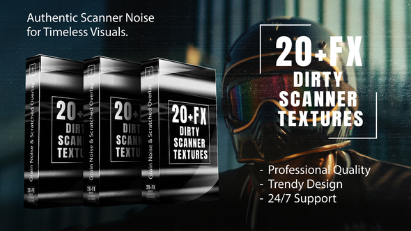 Photo of Dirty Scanner Textures – Grain Noise & Scratched Overlay Pack For FCPX – Videohive 60023728