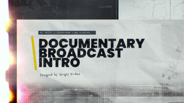 Photo of Documentary Broadcast Intro – Videohive 60542983