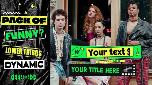 Photo of Dynamic Funny Lower Thirds – Videohive 60317858