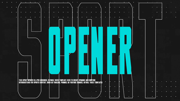 Photo of Dynamic Sport Opener – Videohive 60071016