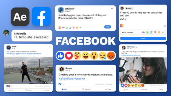 Photo of Facebook Posts – Videohive 36714386
