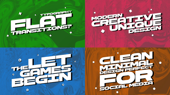 Photo of Flat Typography Transitions – Videohive 60118210