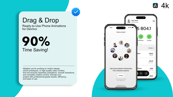 Photo of Fully Animatable Mobile Mockups for DaVinci Resolve – Videohive 56583318