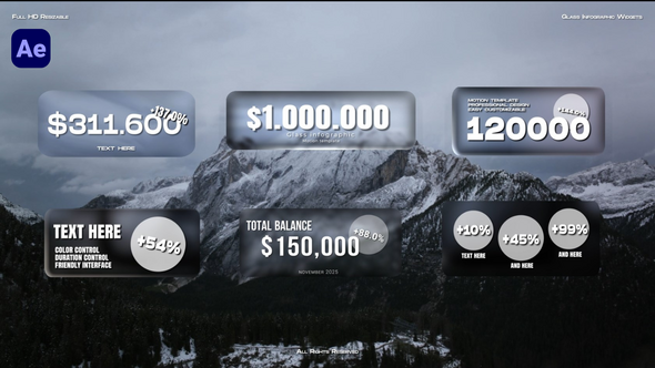 Photo of Glass Infographic Widgets – Videohive 60535962