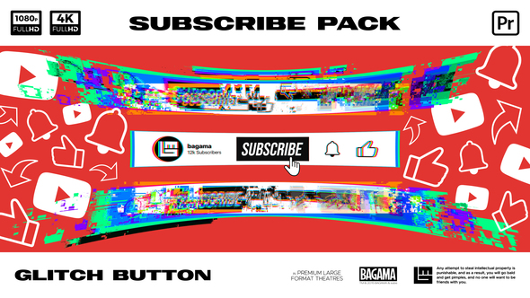 Photo of Glitch Subscribe Pack – Videohive 60447447