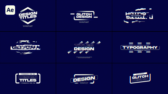 Photo of Glitch Titles – Videohive 59312153