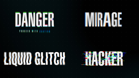 Photo of Glitch Titles – Videohive 60340139