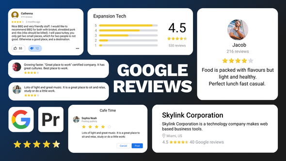 Photo of Google Reviews – Videohive 39367127