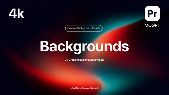 Photo of Gradient Backgrounds | MOGRT – Videohive 60445609