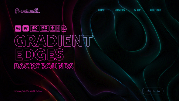 Photo of Gradient Edges Backgrounds – Videohive 60094177