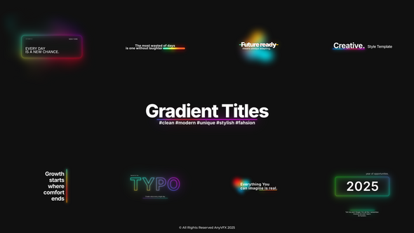 Photo of Gradient Titles – Videohive 60499292