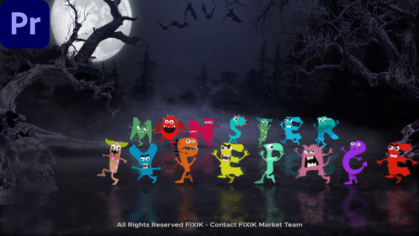 Photo of Halloween Monster Typeface | MOGRT – Videohive 60009496
