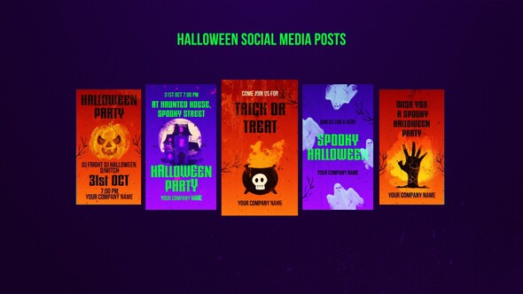 Photo of Halloween Social Media Posts – Videohive 60340856