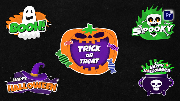 Photo of Halloween Sticker Titles | MOGRT – Videohive 60507176