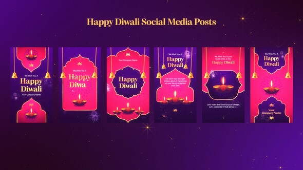 Photo of Happy Diwali Social Media Posts Mogrt – Videohive 60177789