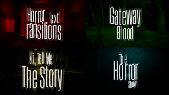 Photo of Horror Text Transitions – Videohive 60294082