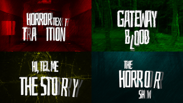 Photo of Horror Text Transitions – Videohive 60342753