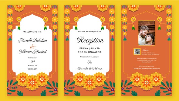 Photo of Indian Creative Wedding Invitation – Videohive 60249420