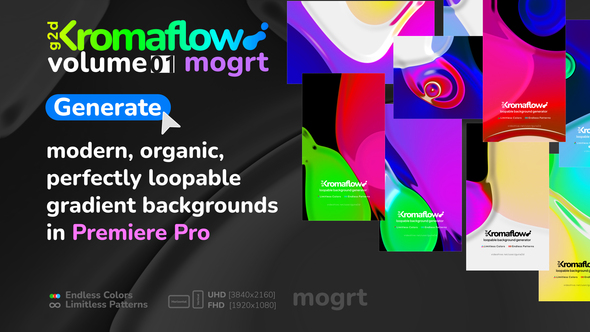 Photo of Kromaflow Volume-01 MOGRTs – Generative Organic Fluid Gradient Background Loops – Videohive 60408171