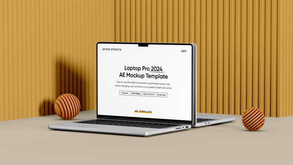 Photo of Laptop Pro Screen Mockup Template – Videohive 55414384
