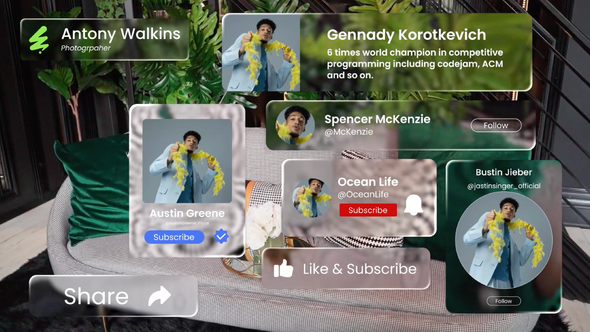 Photo of Liquid Glass Elements MOGRT – Videohive 60438757