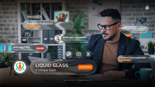 Photo of Liquid Glass Lower Third – Videohive 60527966