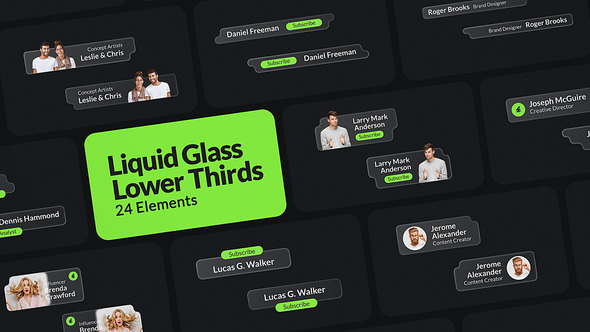 Photo of Liquid Glass Lower Thirds – Videohive 60440006