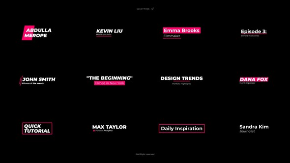 Photo of Lower Thirds – AE – Videohive 60439295