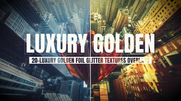 Photo of Luxury Golden Foil Glitter Overlays Pack – Videohive 60231121