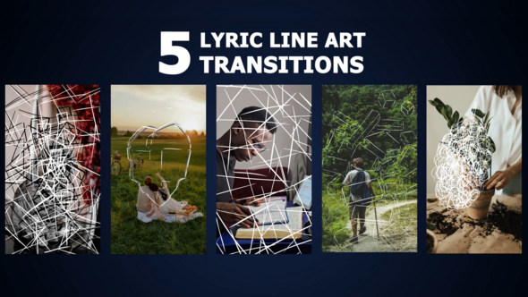 Photo of Lyric Line Art Transitions for After Effects – Videohive 60294927