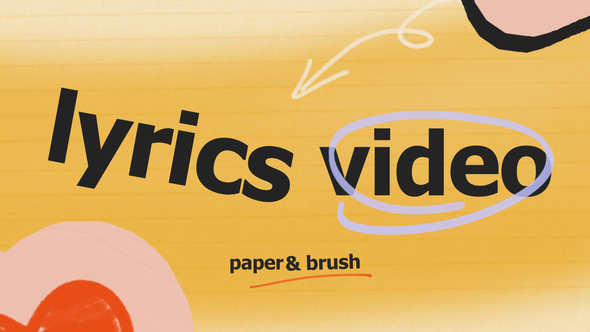Photo of Lyric Video Paper Brush – Videohive 60514913