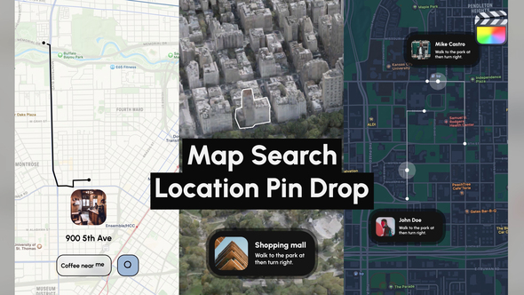 Photo of Map Search & Location Pin Drop – Videohive 60412571