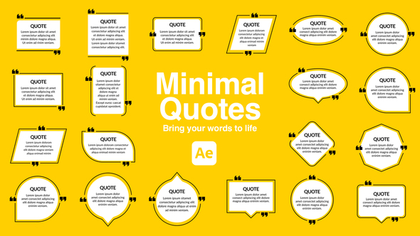 Photo of Minimal Quotes Pack – Videohive 60205398
