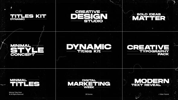 Photo of Minimal Titles Pack | After Effects – Videohive 60155042