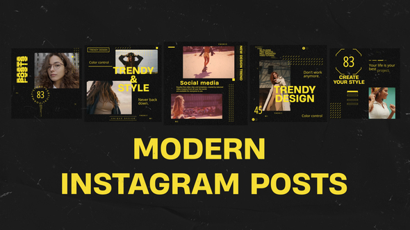 Photo of Modern Instagram Posts Mogrt – Videohive 59986846