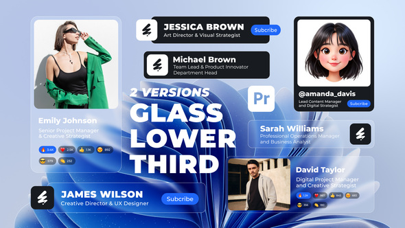 Photo of Modern Lower Thirds | Glass & Classic Versions – Videohive 60531302