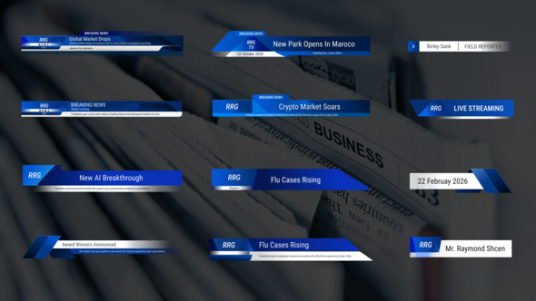 Photo of Modern News Lower Thirds – Videohive 60249529